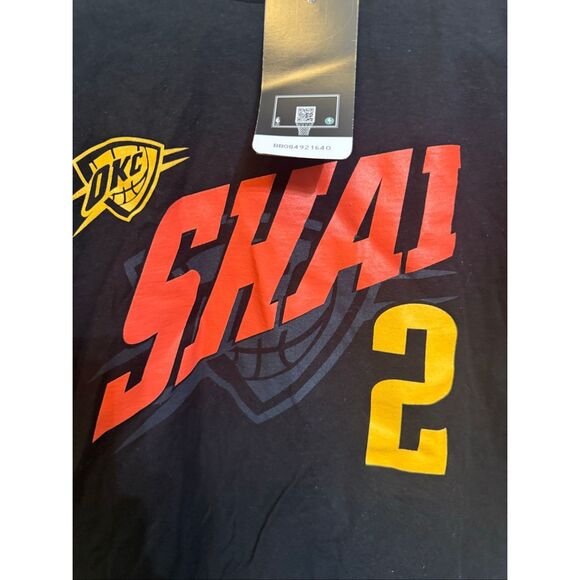 Stadium Essentials Unisex NBA OKC Thunder Shai Gilgeous T-shirt Black Large NWT - Picture 4 of 9
